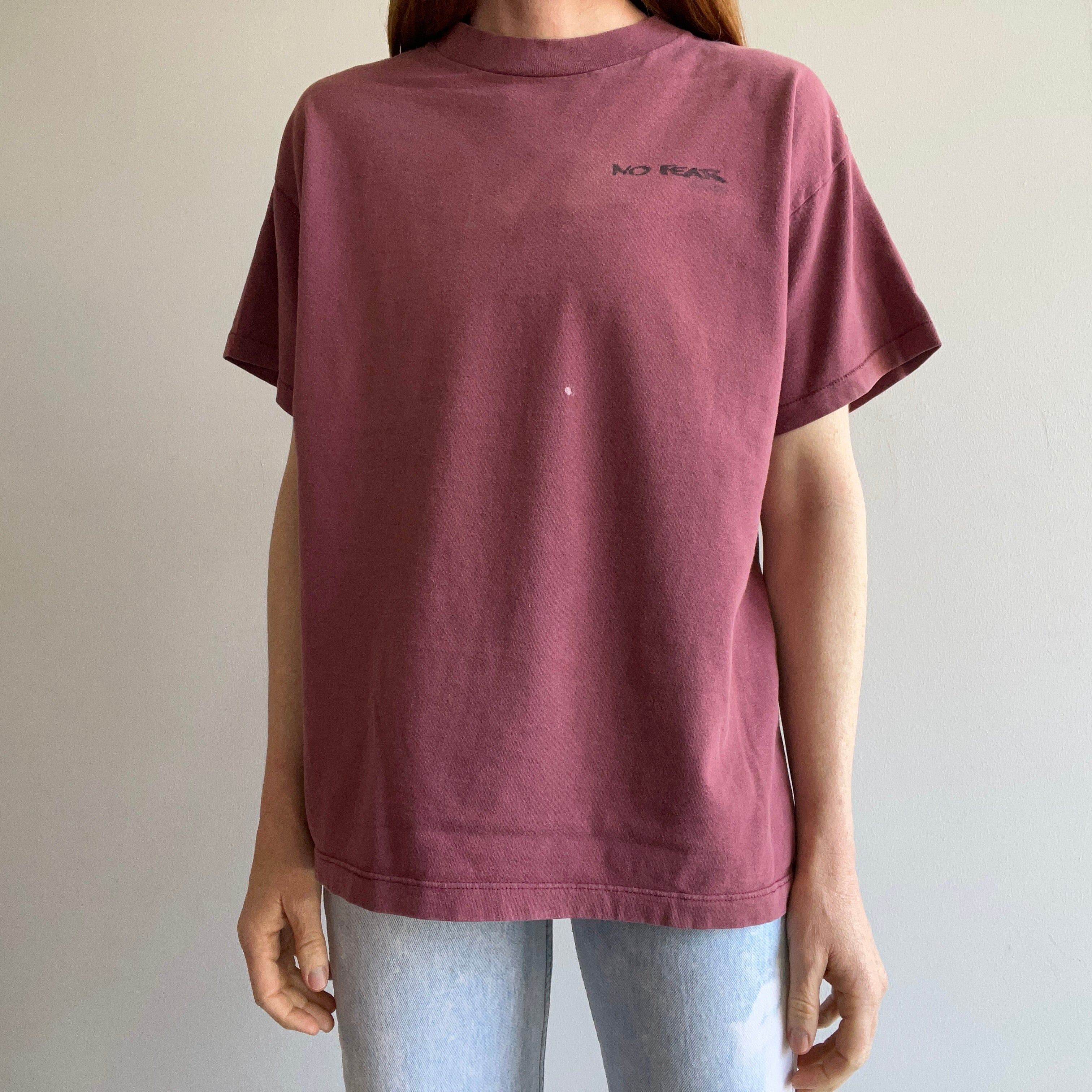 1990s No Fear Sun Faded Cotton T-Shirt