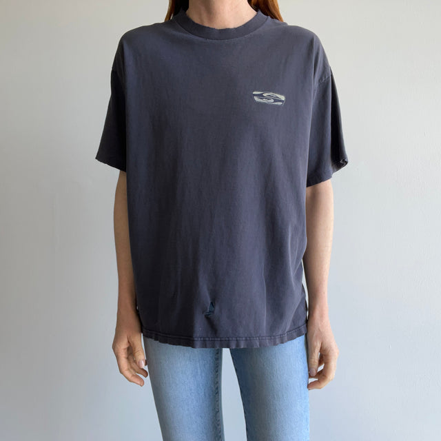 1990s Tattered and Torn Quicksilver T-Shirt