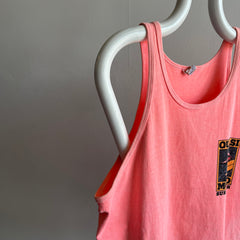 1980s Faded Neon Quasi Moto Surf Gear on a Crazy Shirts Tank