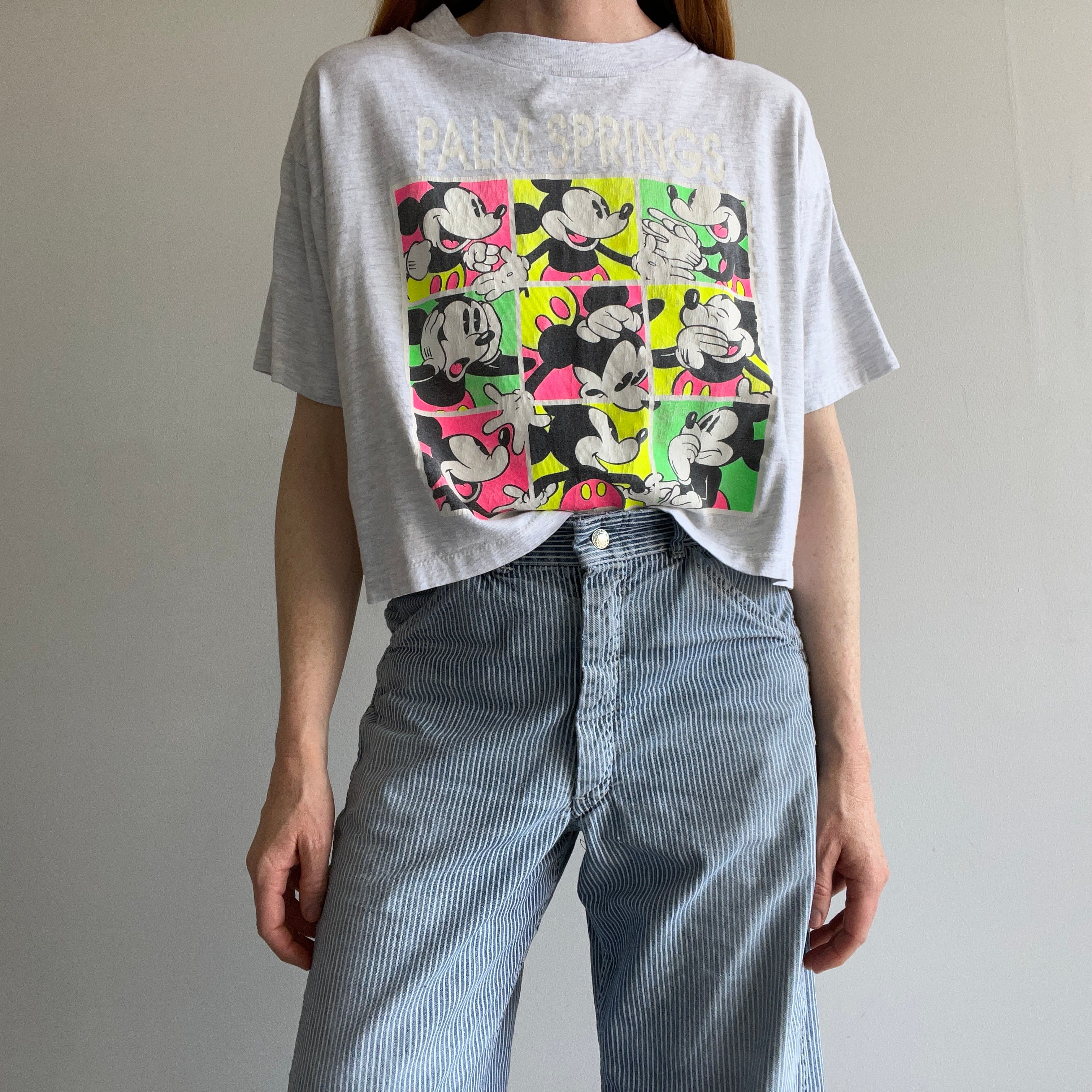 1990s Palm Springs Mickey Crop Top