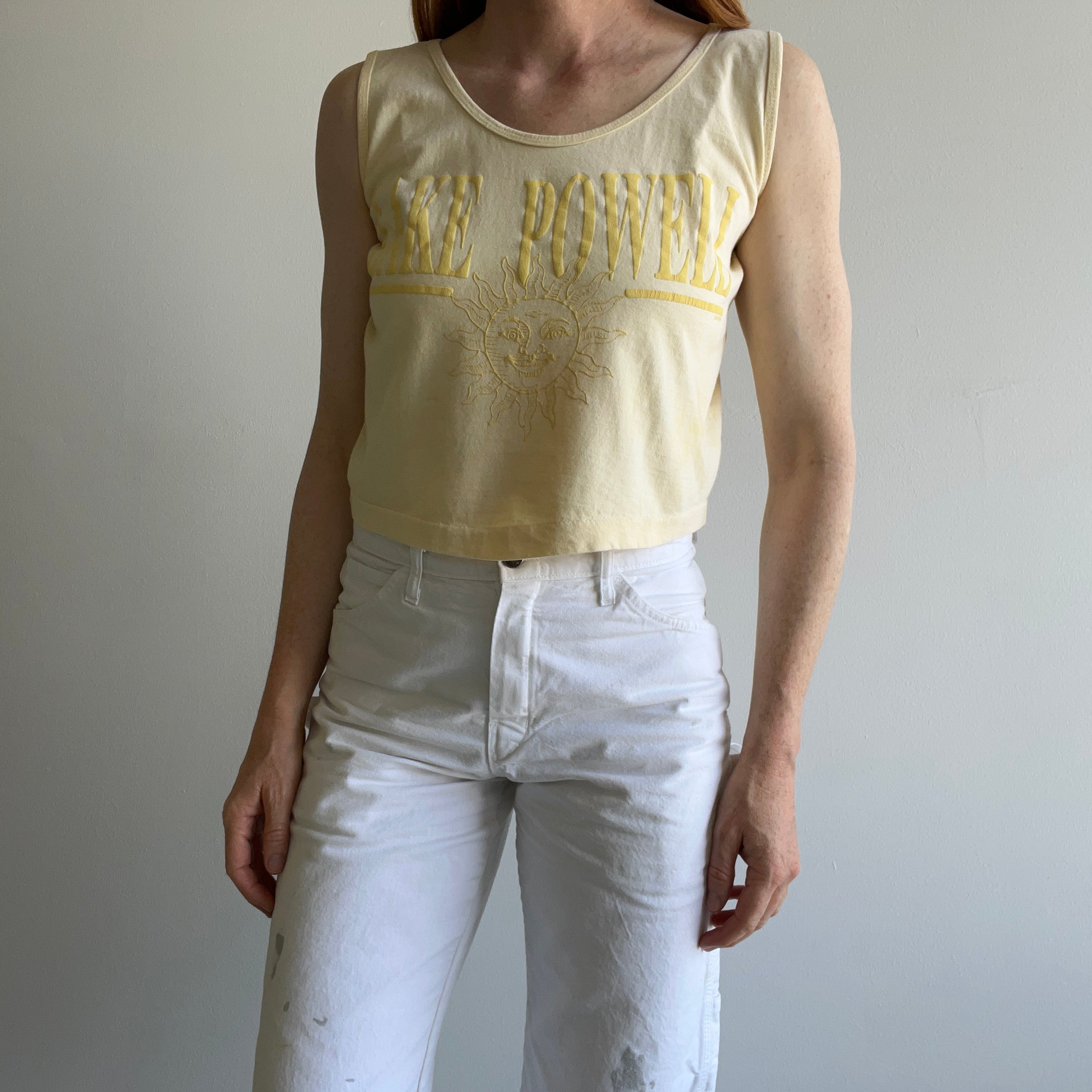 1980s Lake Powell Cotton Crop Tank Top