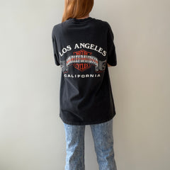 1987 Santa Los Angeles, California Harley Front and Back T-Shirt - Collectible