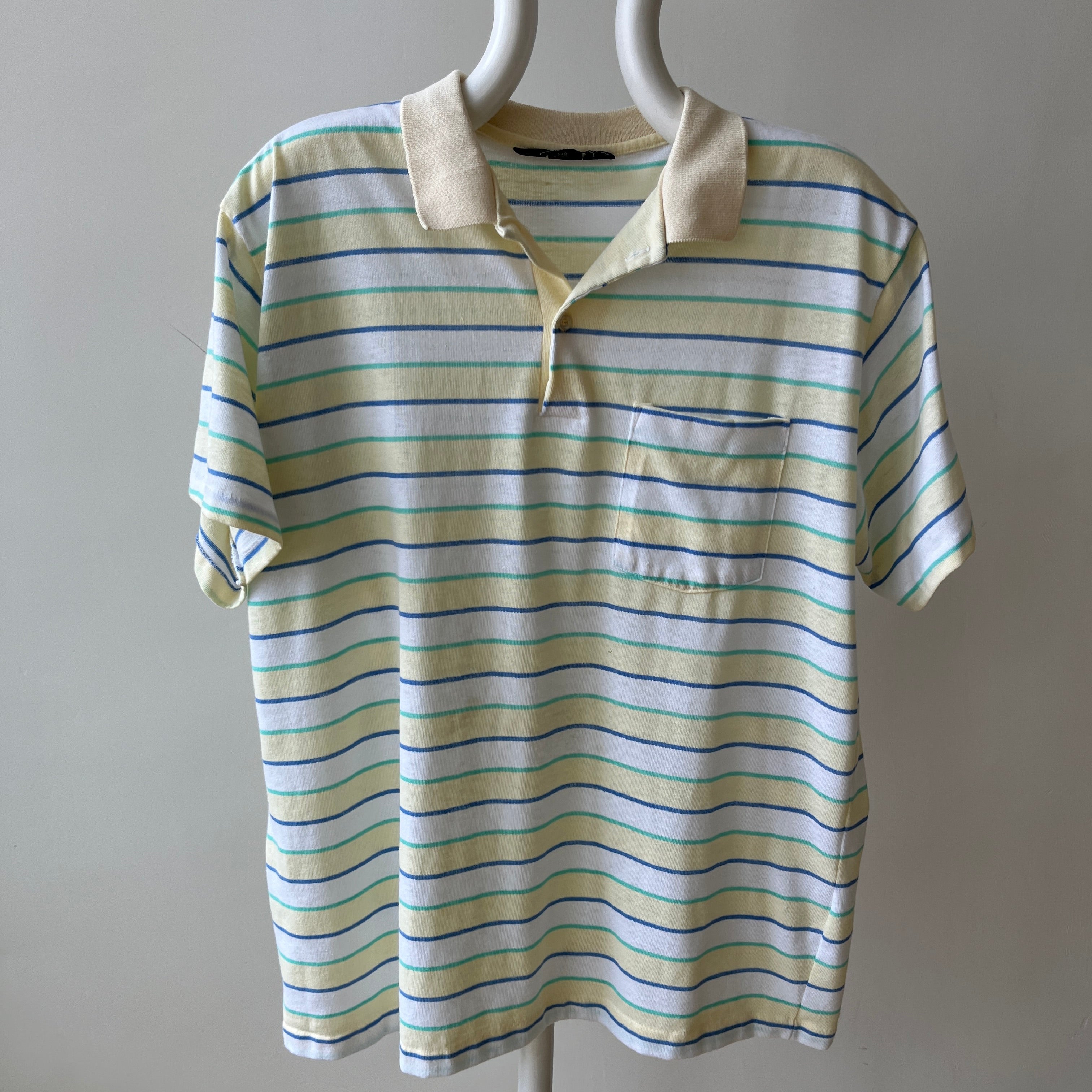 1970/80s Striped Polo Shirt