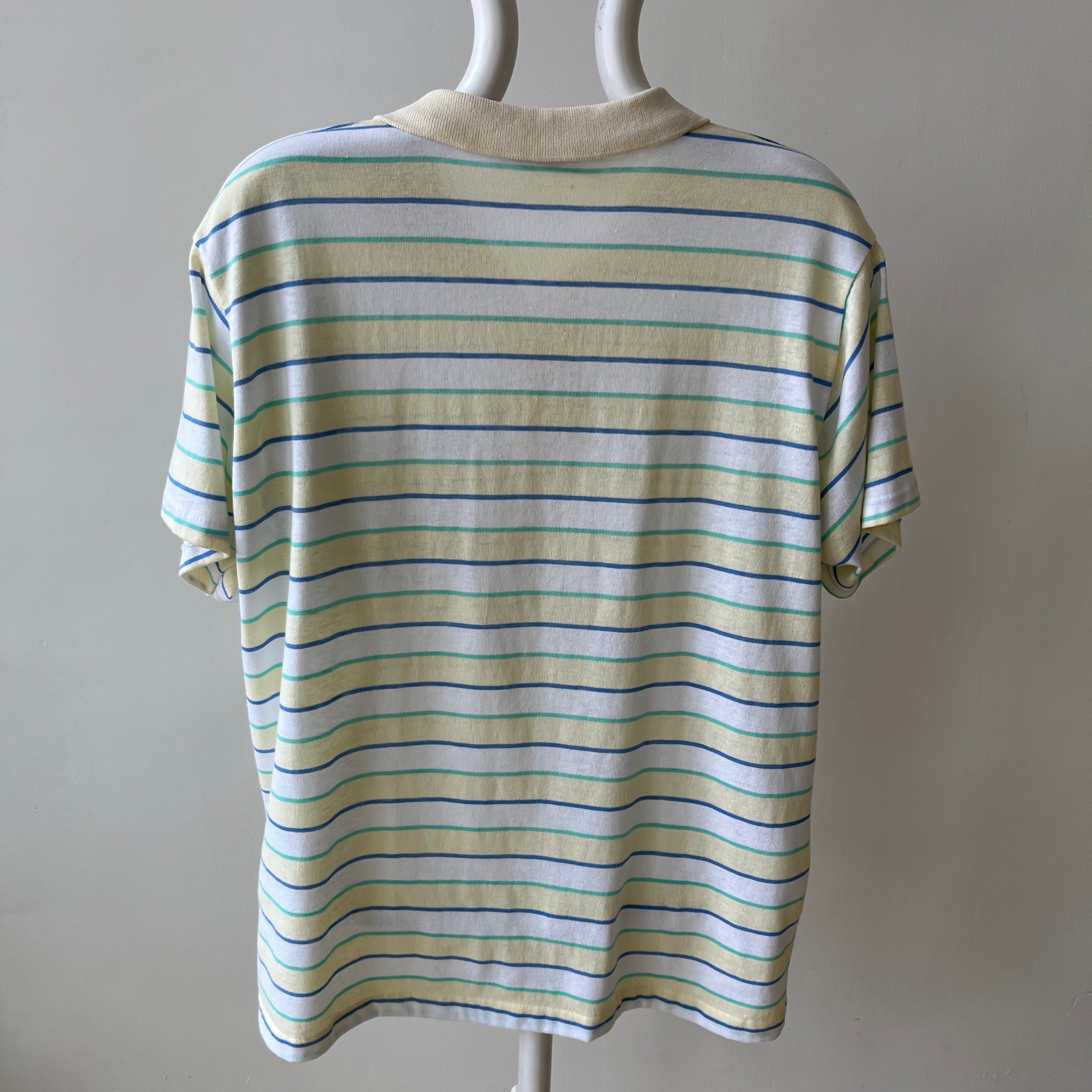 1970/80s Striped Polo Shirt