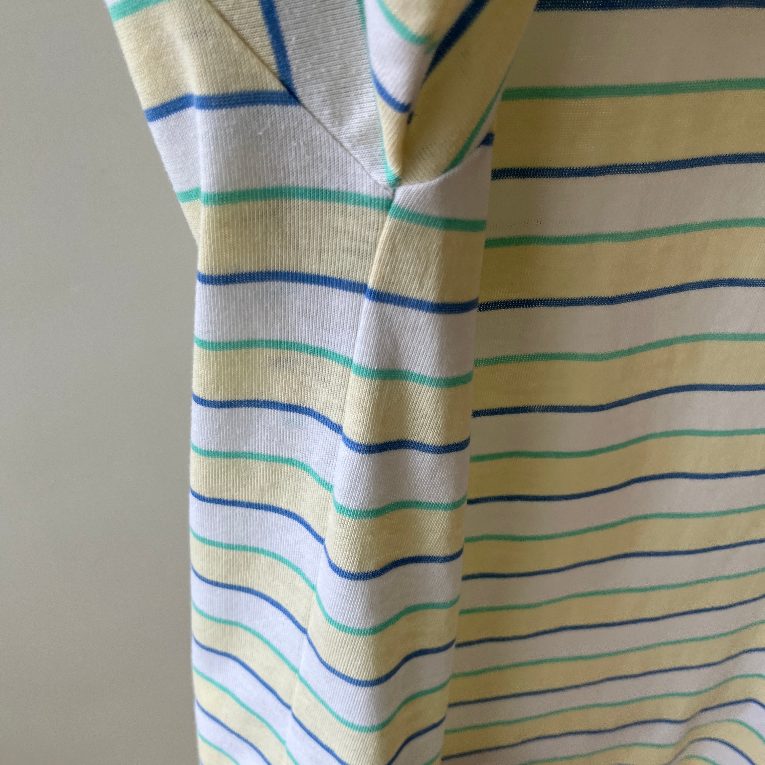 1970/80s Striped Polo Shirt