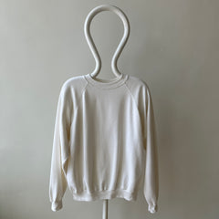 1980s Hanes Natural White Raglan with Sharpie