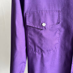 1970/80s Purple Cowboy Snap Front Shirt