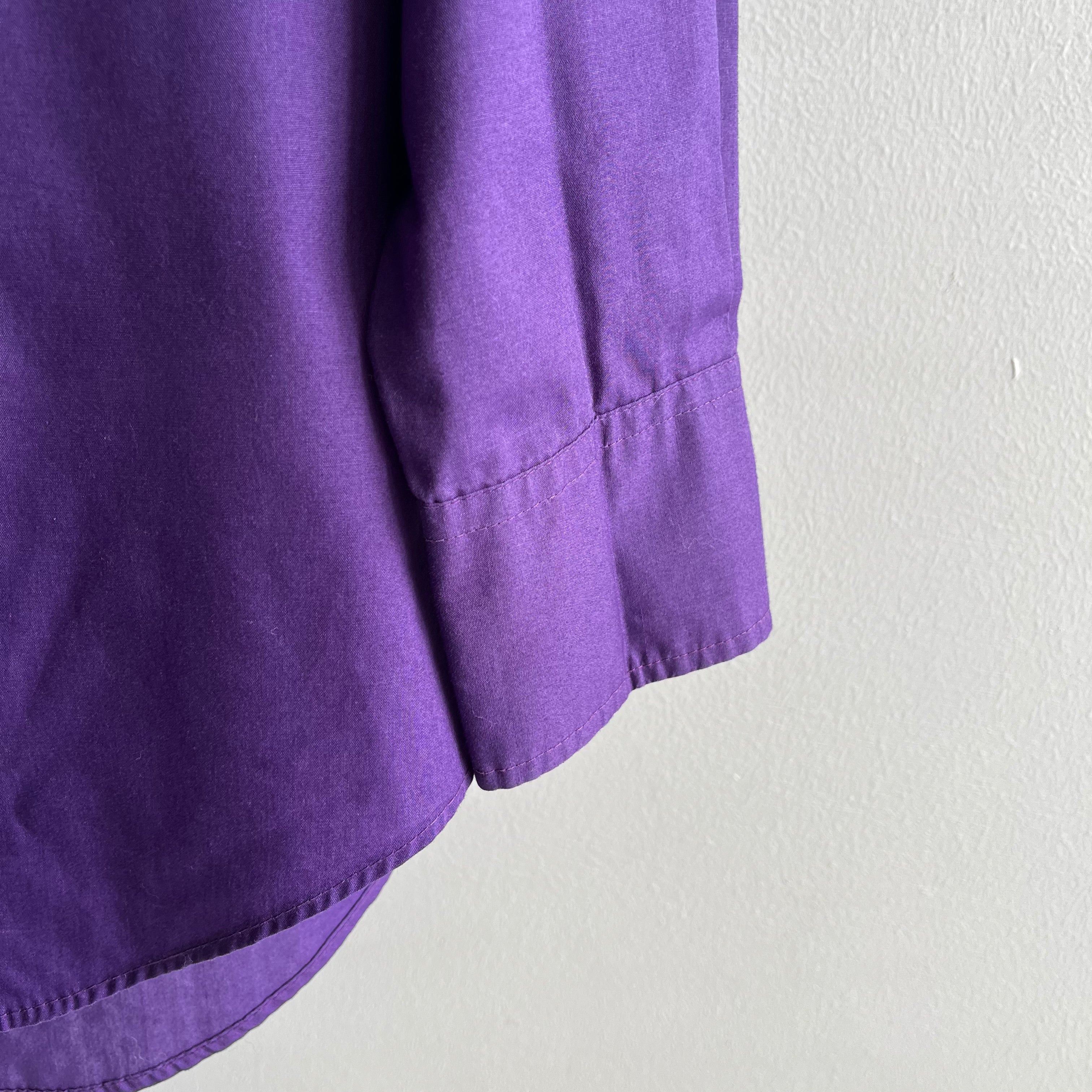 1970/80s Purple Cowboy Snap Front Shirt