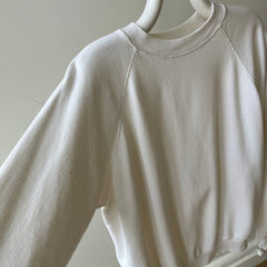 1980s Hanes Natural White Raglan with Sharpie