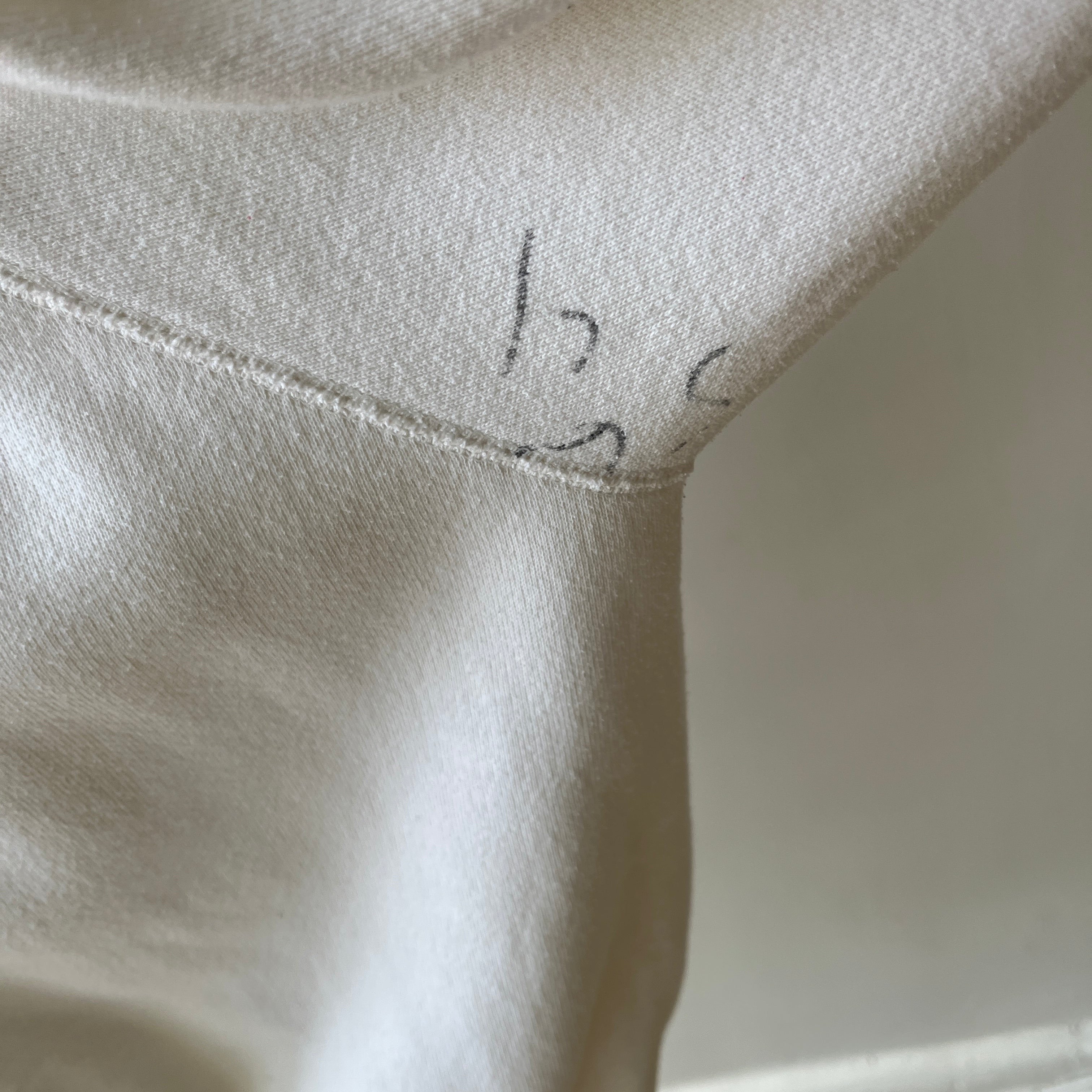 1980s Hanes Natural White Raglan with Sharpie