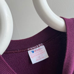 1990s Hanes Burgundy/Purple Blank Raglan