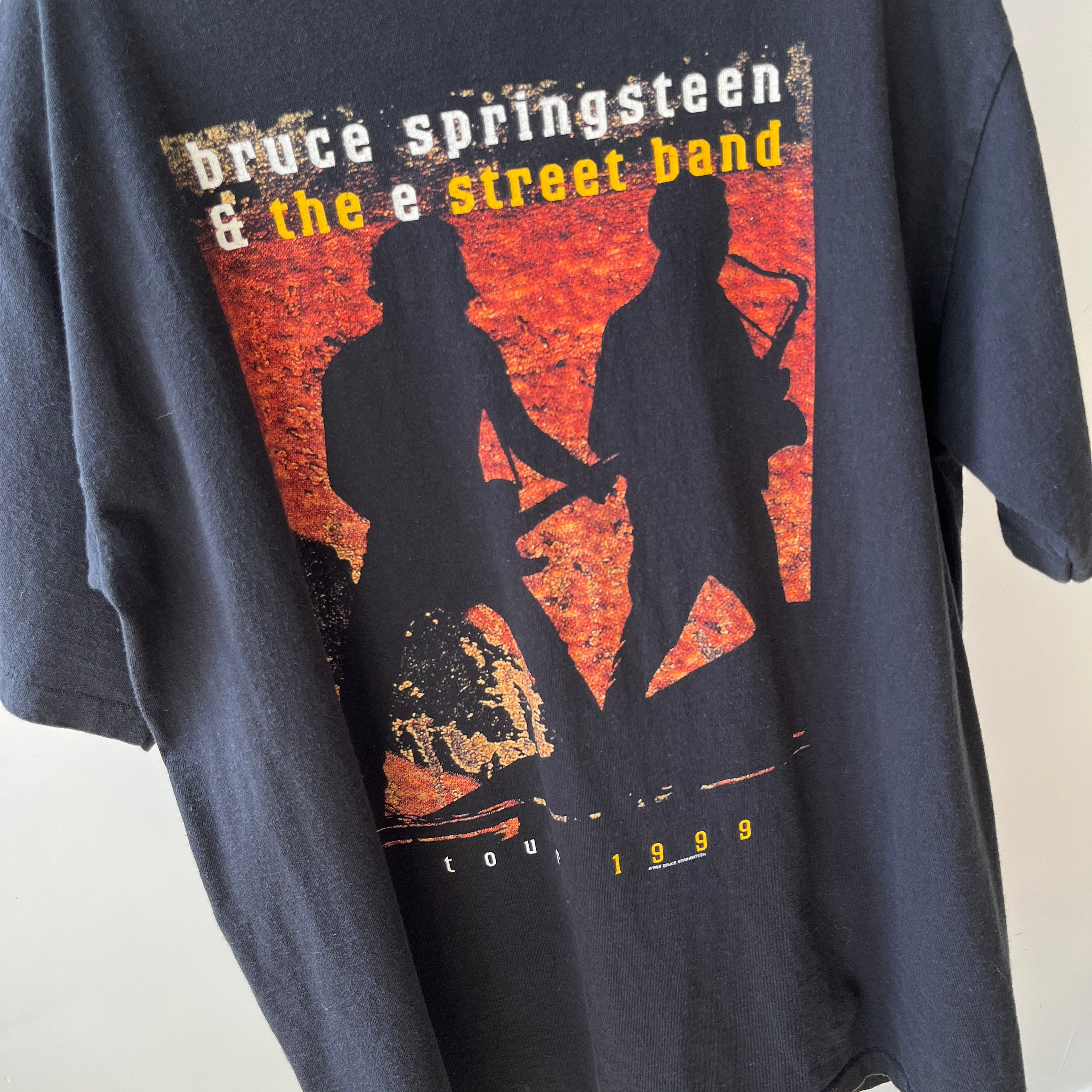 1999 Bruce Springsteen and The E Street Band Front and Back Tour T-Shirt