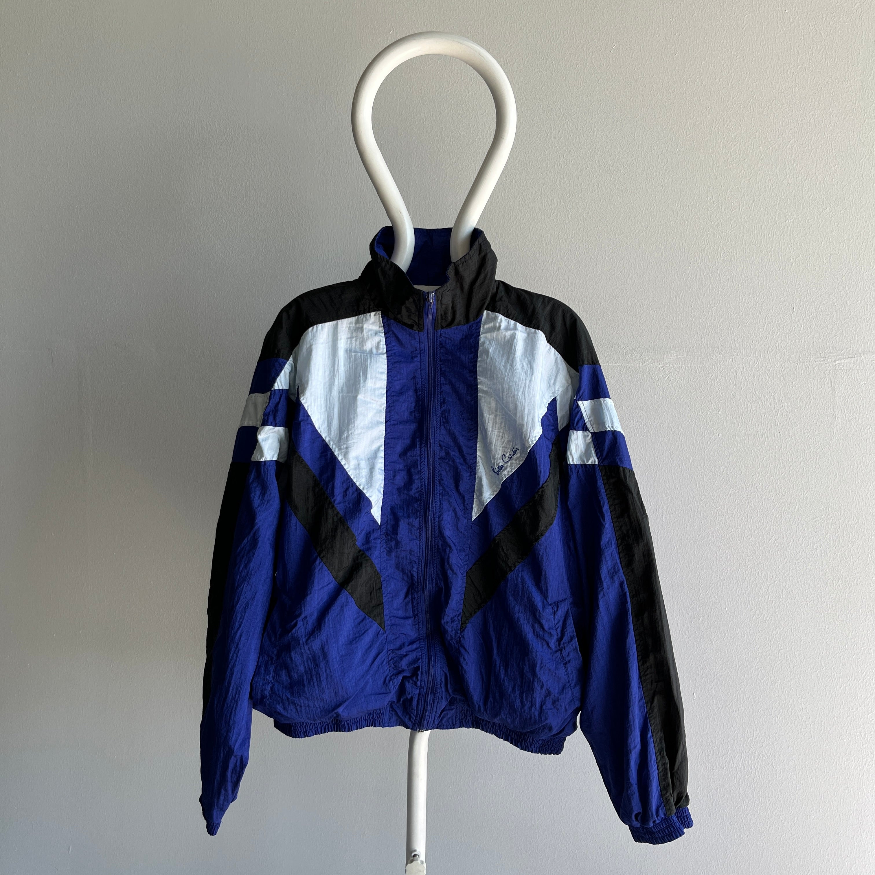 1980/90s Pierre Cardin Cotton Lined Color Block WIndbreaker