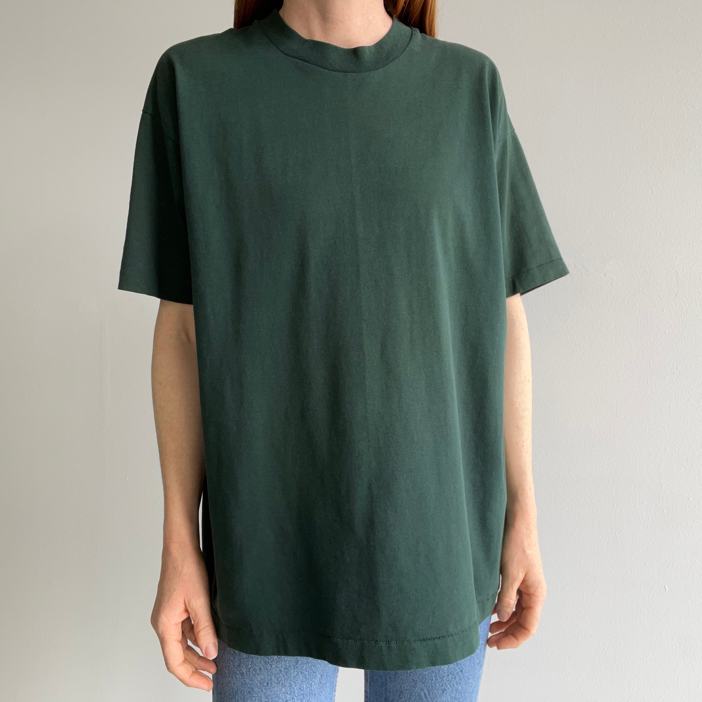 1980s Dark Green T-Shirt by FOTL Best