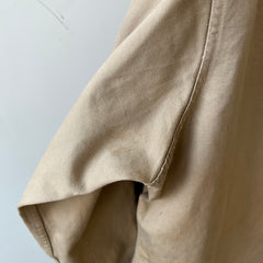 1960's Heavyweight Tan Button-Up Military Shirt