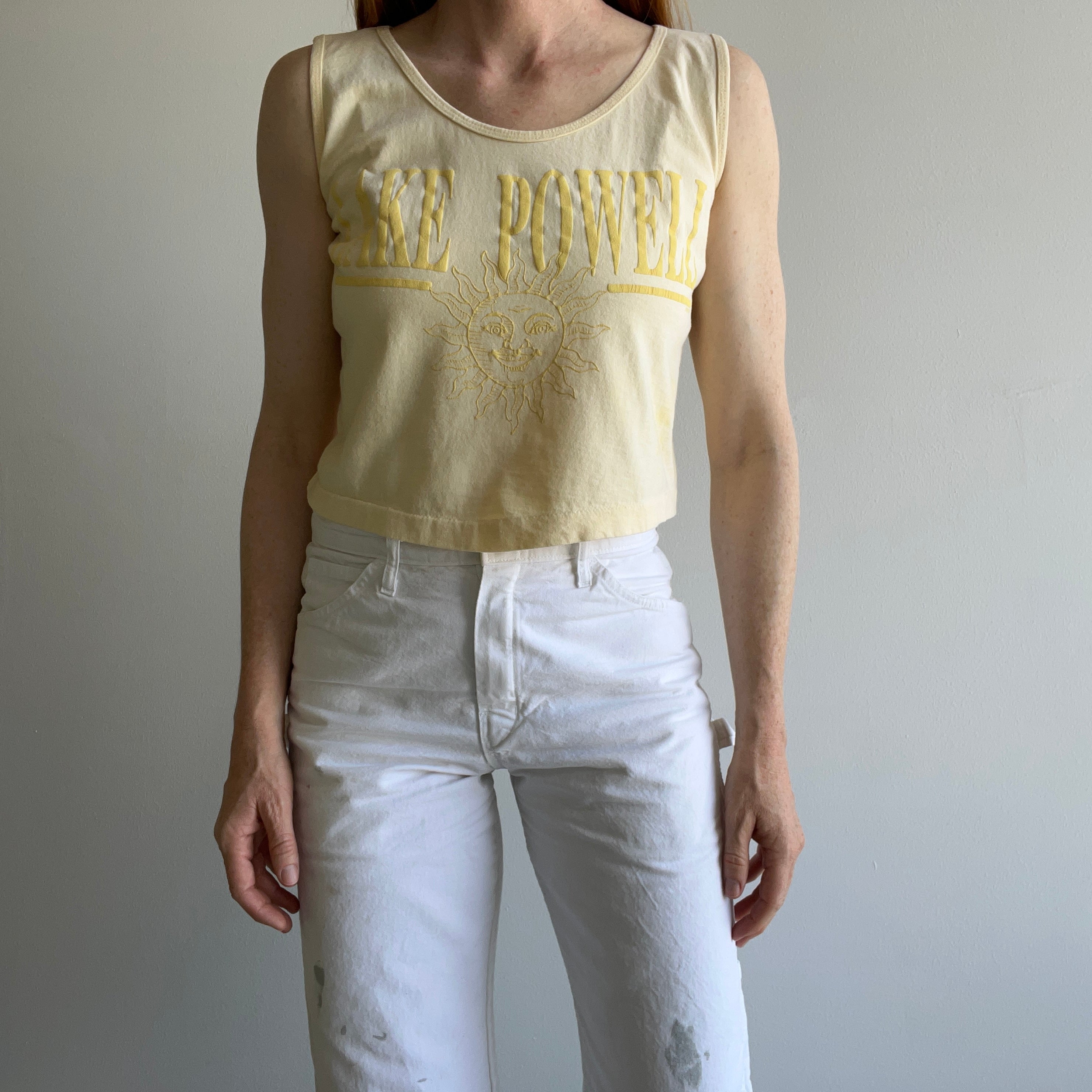 1980s Lake Powell Cotton Crop Tank Top