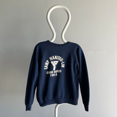 1970 Camp Manitou-Lin Grand Rapids YMCA - Mended Cotton Sweatshirt - Collectible