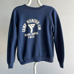 1970 Camp Manitou-Lin Grand Rapids YMCA - Mended Cotton Sweatshirt - Collectible