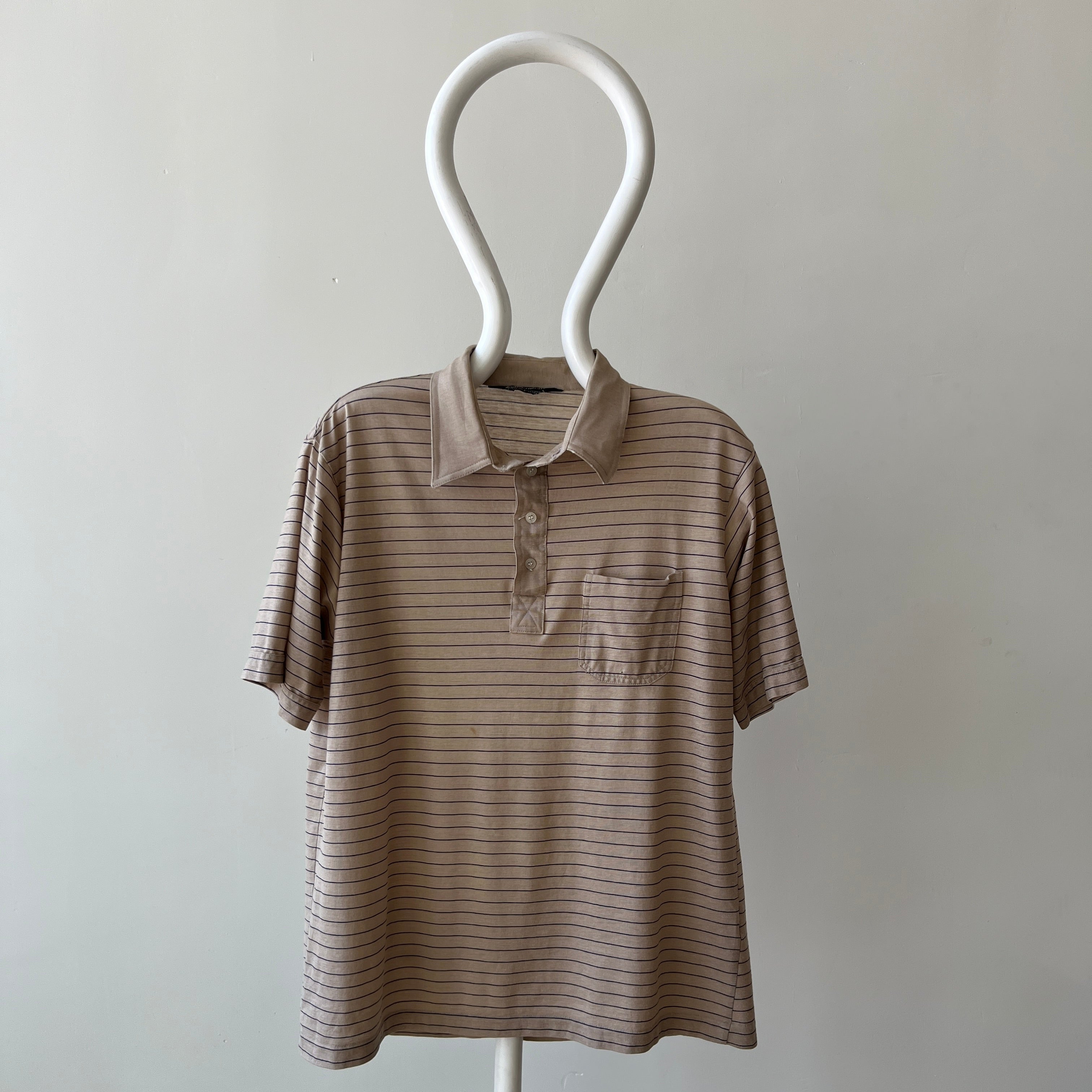 1970s/80s Striped Polo Style T-Shirt