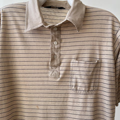 1970s/80s Striped Polo Style T-Shirt