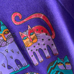 1980s Laurel Burch Cat Sweatshirt - Huzzah!