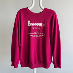 1980s Snoopy The Musical Sweatshirt with Lots of Details