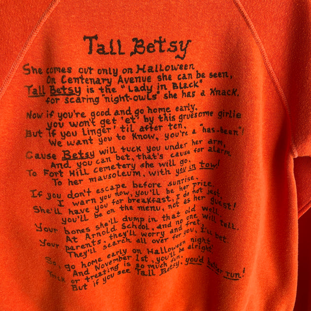 1980s "I Survived Tall Betsy" Incredible Front and Back Sweatshirt