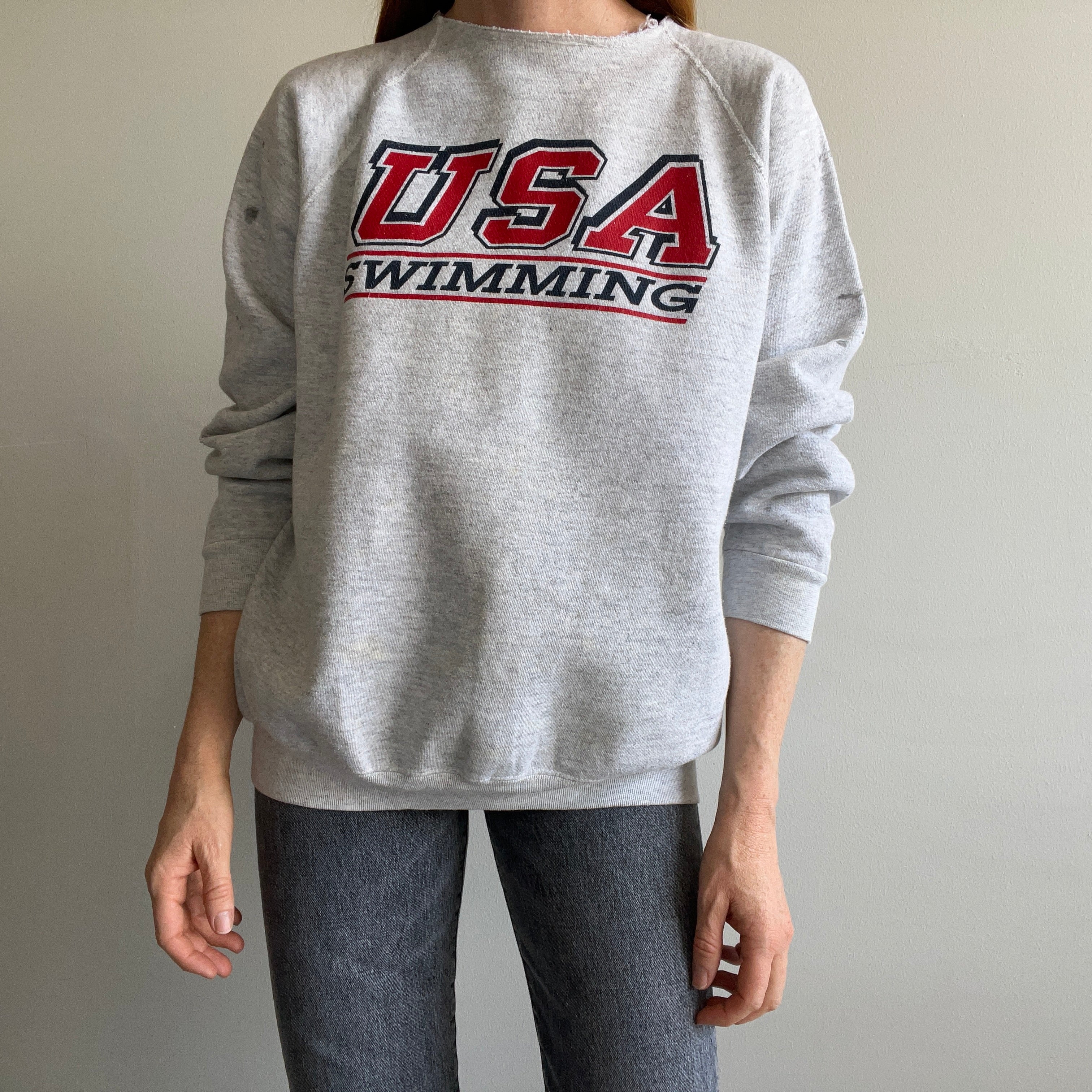 1980s USA Swimming Sweatshirt by Discus