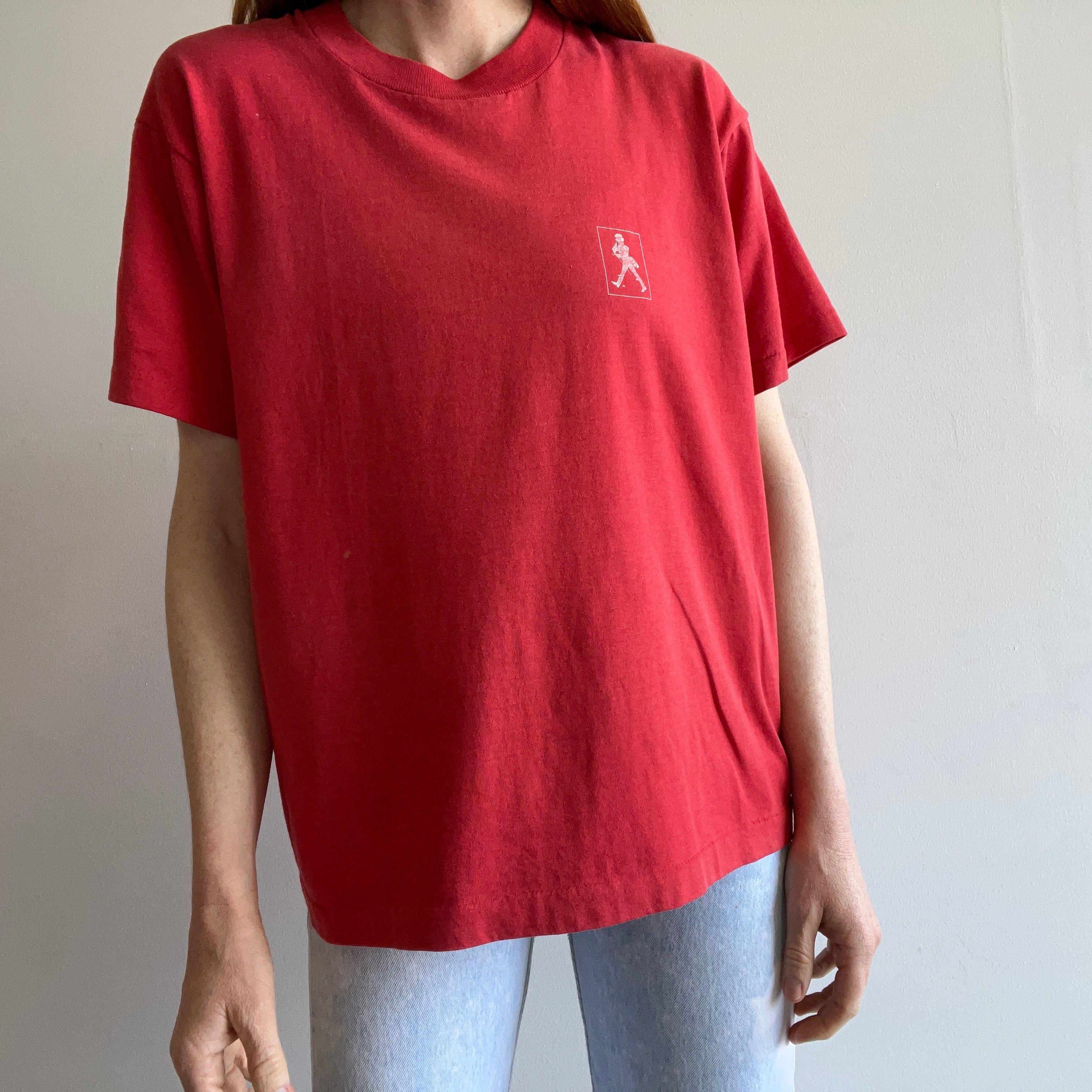 1980s British (?) Gentleman Random Faded Red T-Shirt