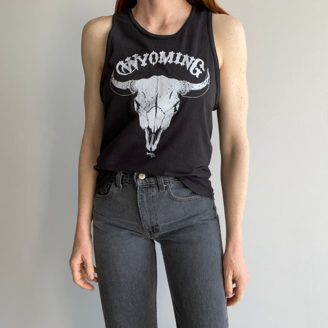 1980s Wyoming Cotton Tank Top