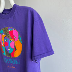 1980s Laurel Burch Spirit Woman Cotton T-Shirt