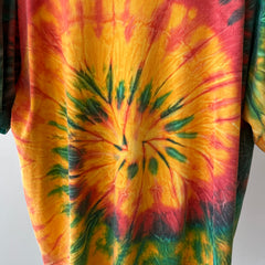 T-shirt teinté de peinture noire vierge des années 00