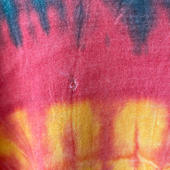 T-shirt teinté de peinture noire vierge des années 00