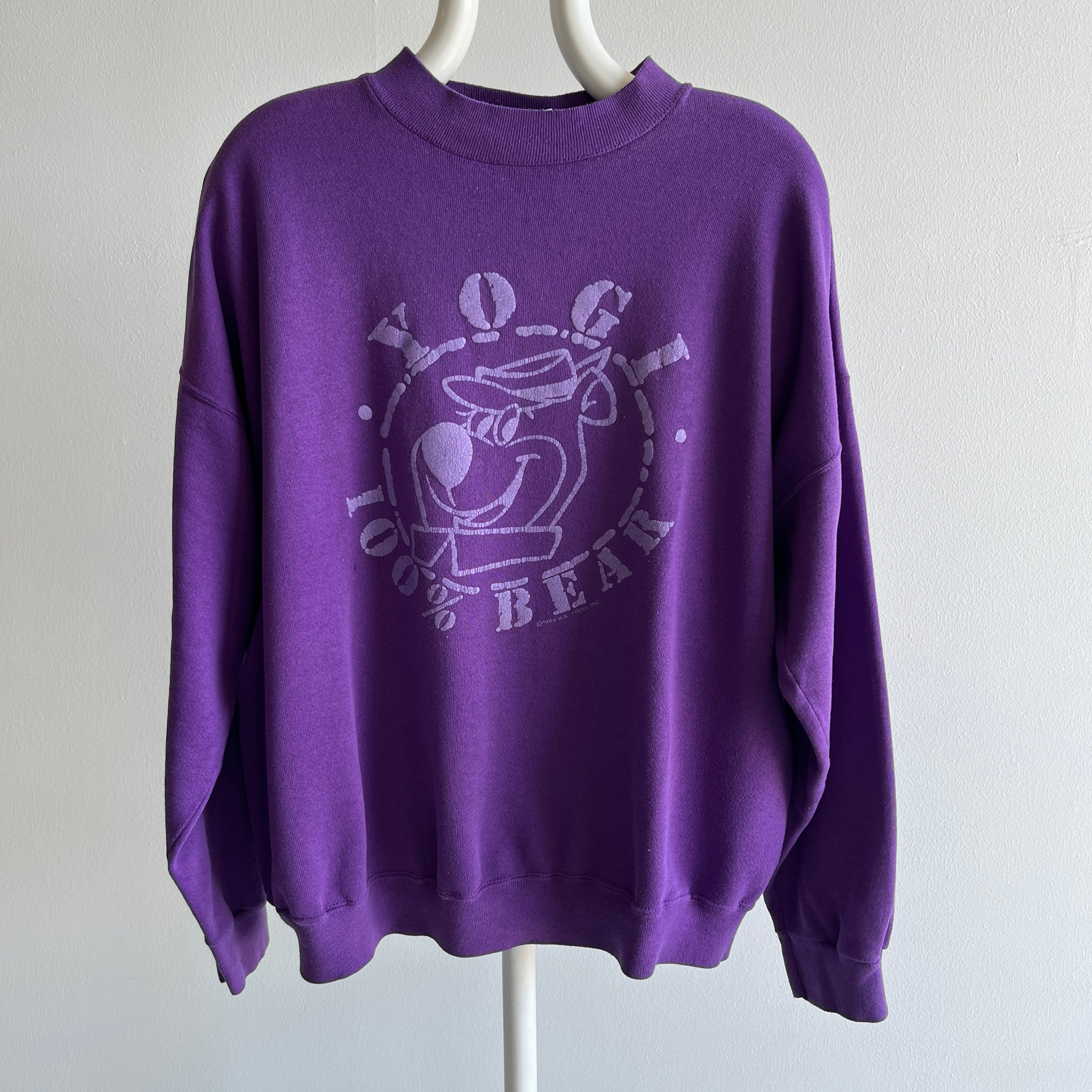 1989 Thinned Out Yogi Bear Sweatshirt