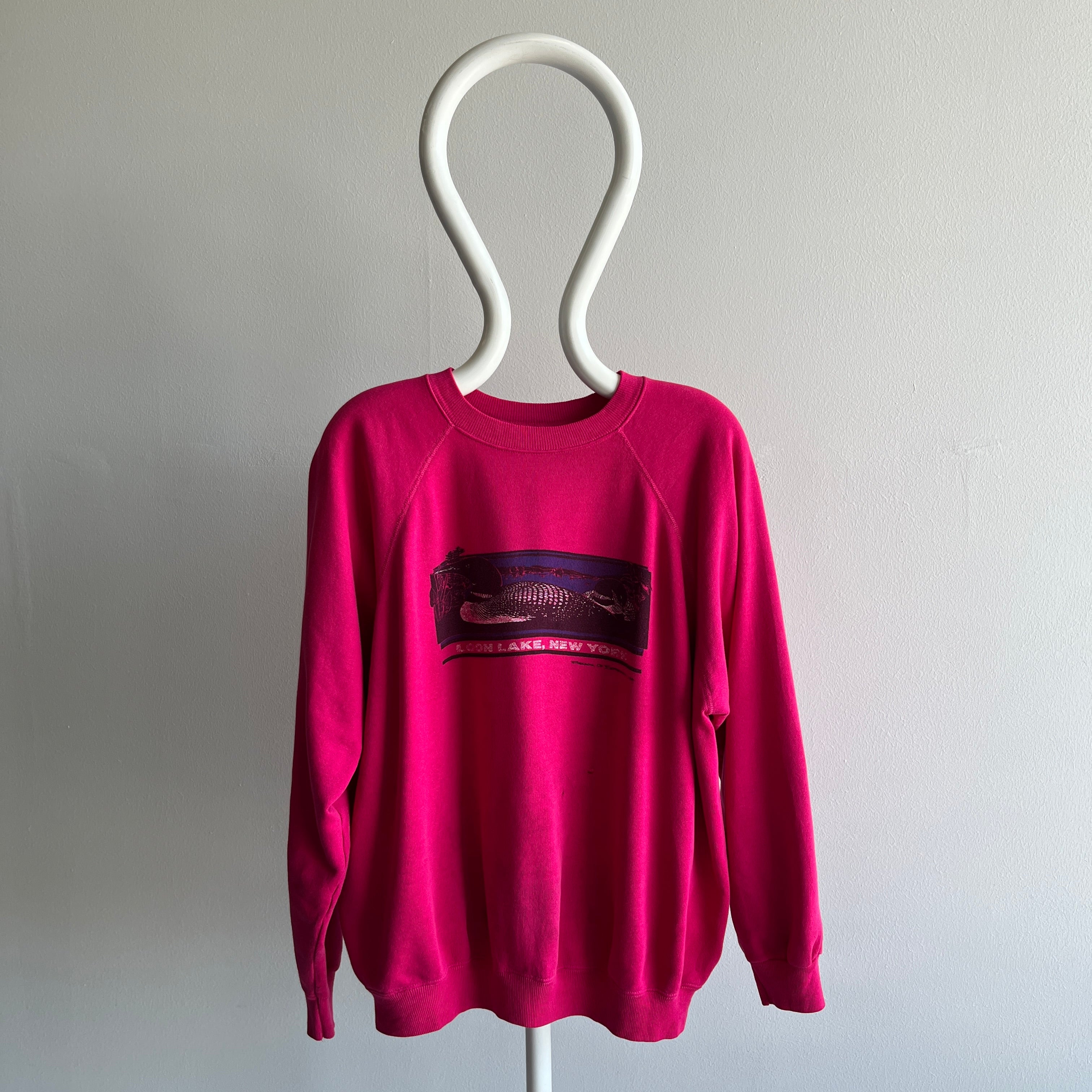1980s Loon Lake, New York Worn Out Sweatshirt - BEST BEST BEST!