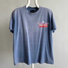 1990s Brew City BBQ Milwaukee, Wisconsin Ultra Sun Faded T-Shirt