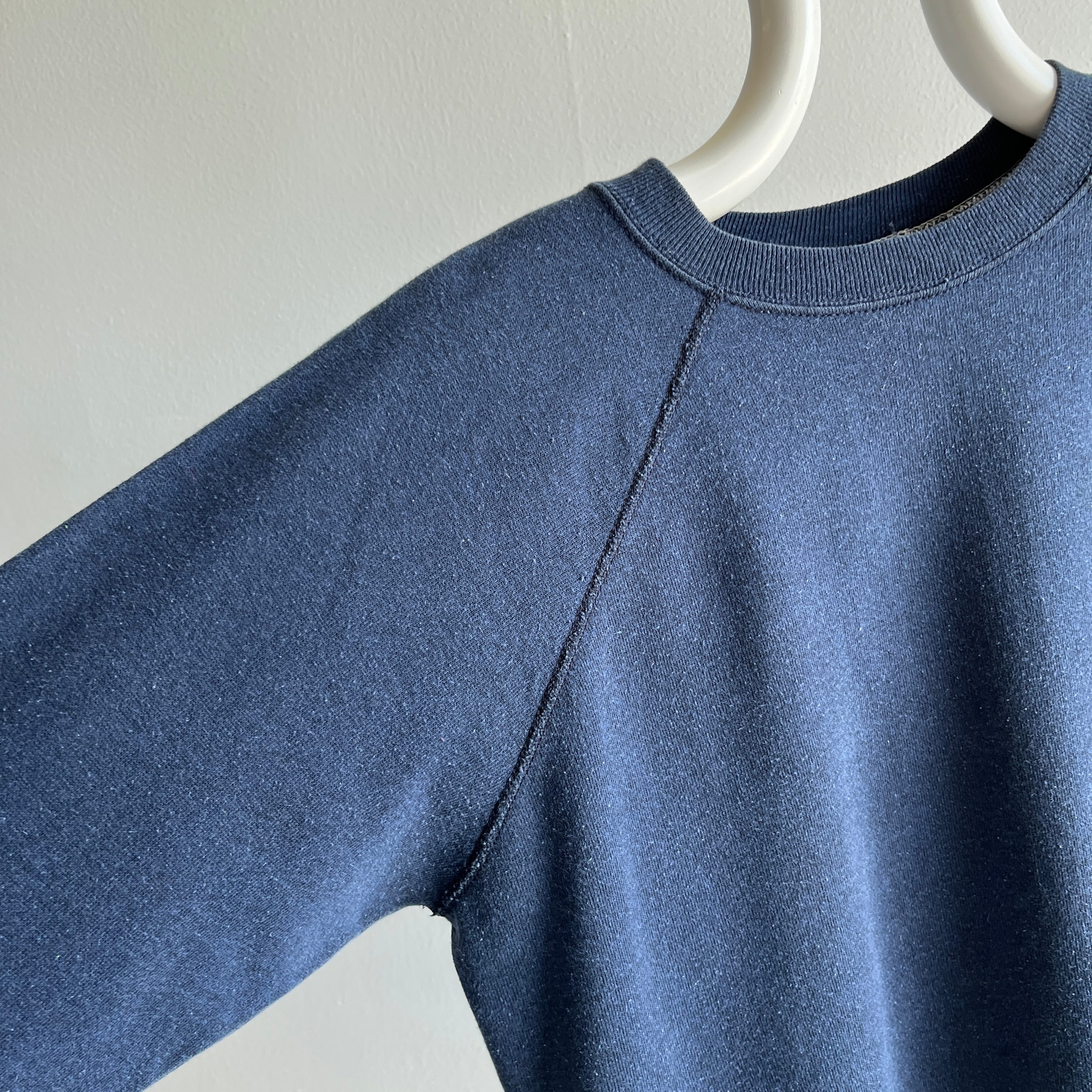 1970/80s Blank Navy Raglan Sweatshirt
