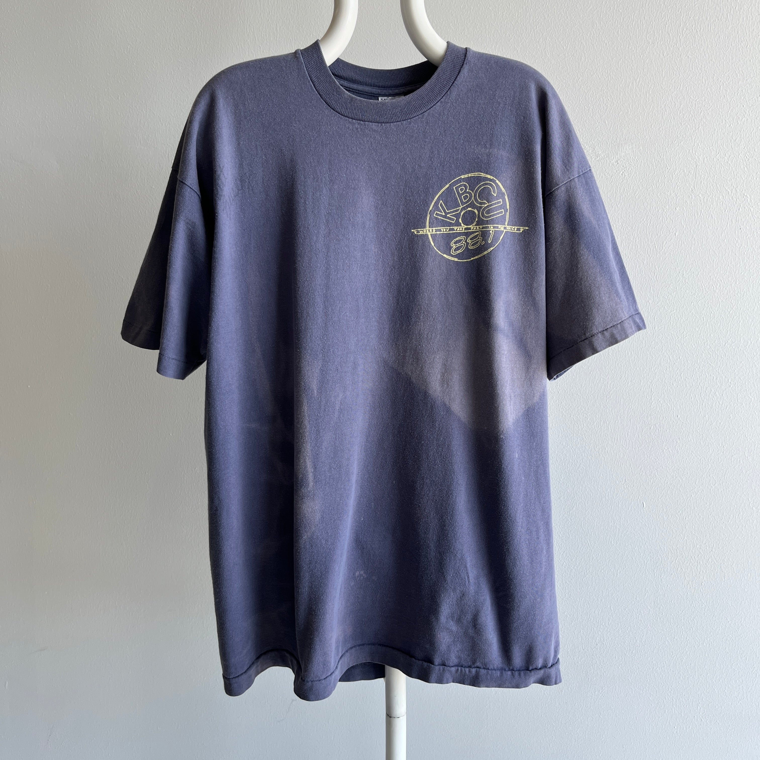 1994 KBCU Extreme Sun Faded and Autographed Front and Back Cotton T-Shirt