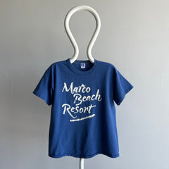 1980s Marco Beach Resort Rolled Neck Cotton T-Shirt