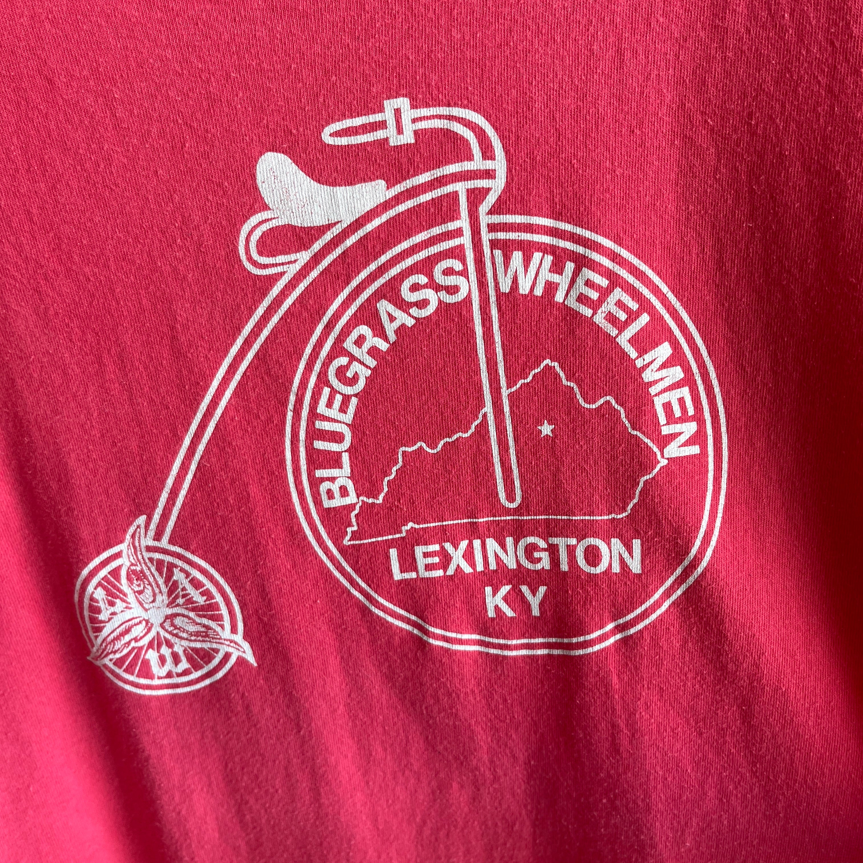 1980s Bluegrass Wheelmen Bike Club in Lexington, KY T-Shirt