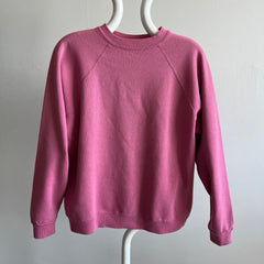 1990s Dusty Rose Blank Sweatshirt by Hanes Her Way