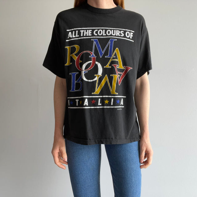 1980s Soft and Slouchy "All The Colours Of Roma, Italia' T-Shirt