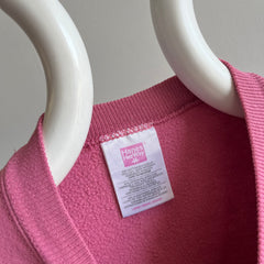 1990s Dusty Rose Blank Sweatshirt by Hanes Her Way