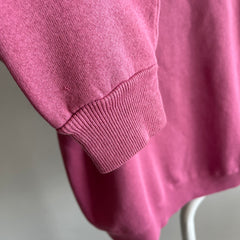 1990s Dusty Rose Blank Sweatshirt by Hanes Her Way