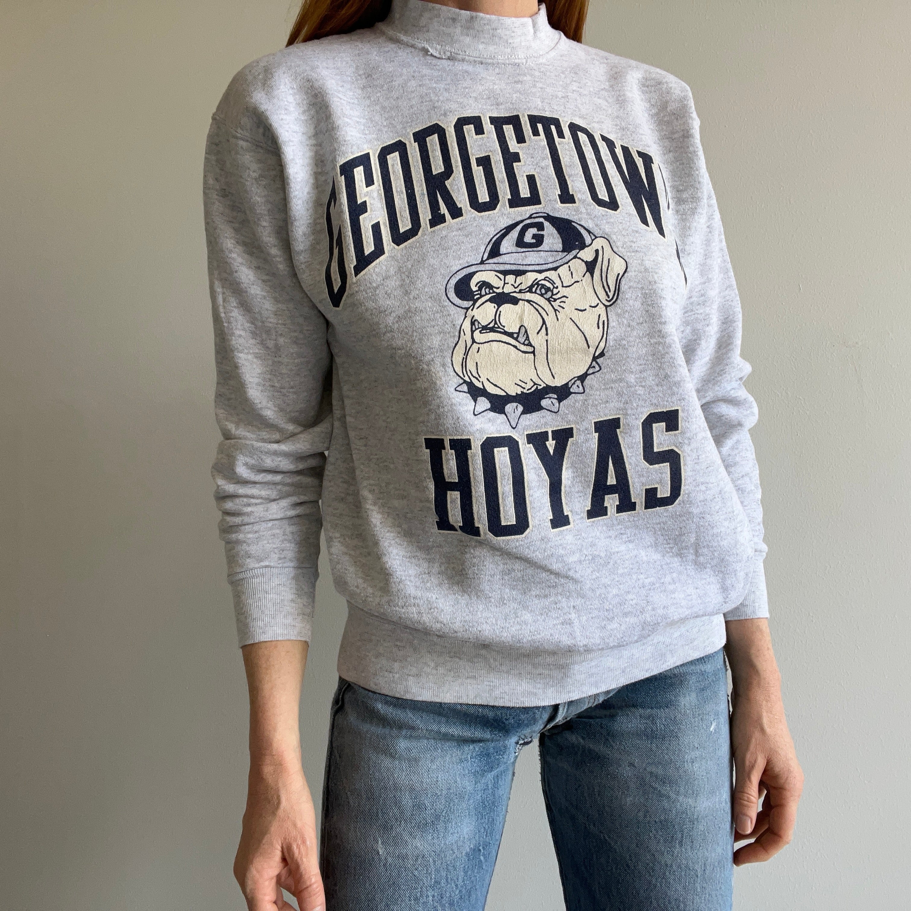 1980s Georgetown Hoyas Sweatshirt by Velva Sheen