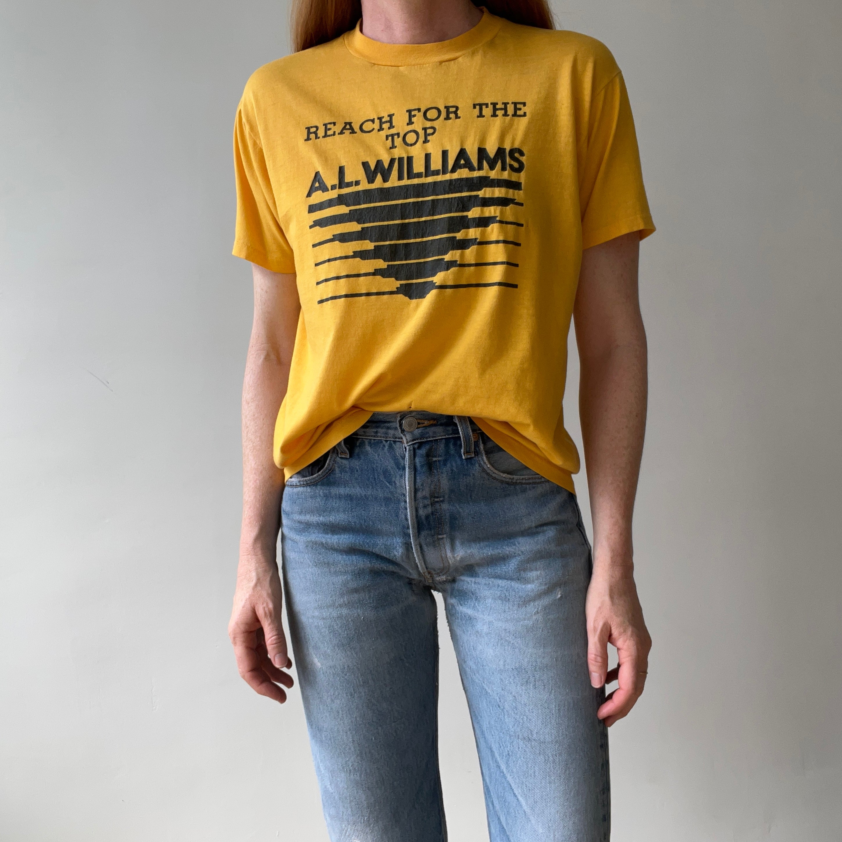 1980s Reach For The Top A.J. Williams T Shirt - Backside Too