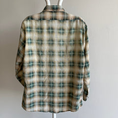 1970s Paper Thin Super Duper Soft and Slouchy Wrangler Cotton Flannel