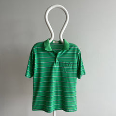 1970s Striped Lightweight Polo Shirt - THIS