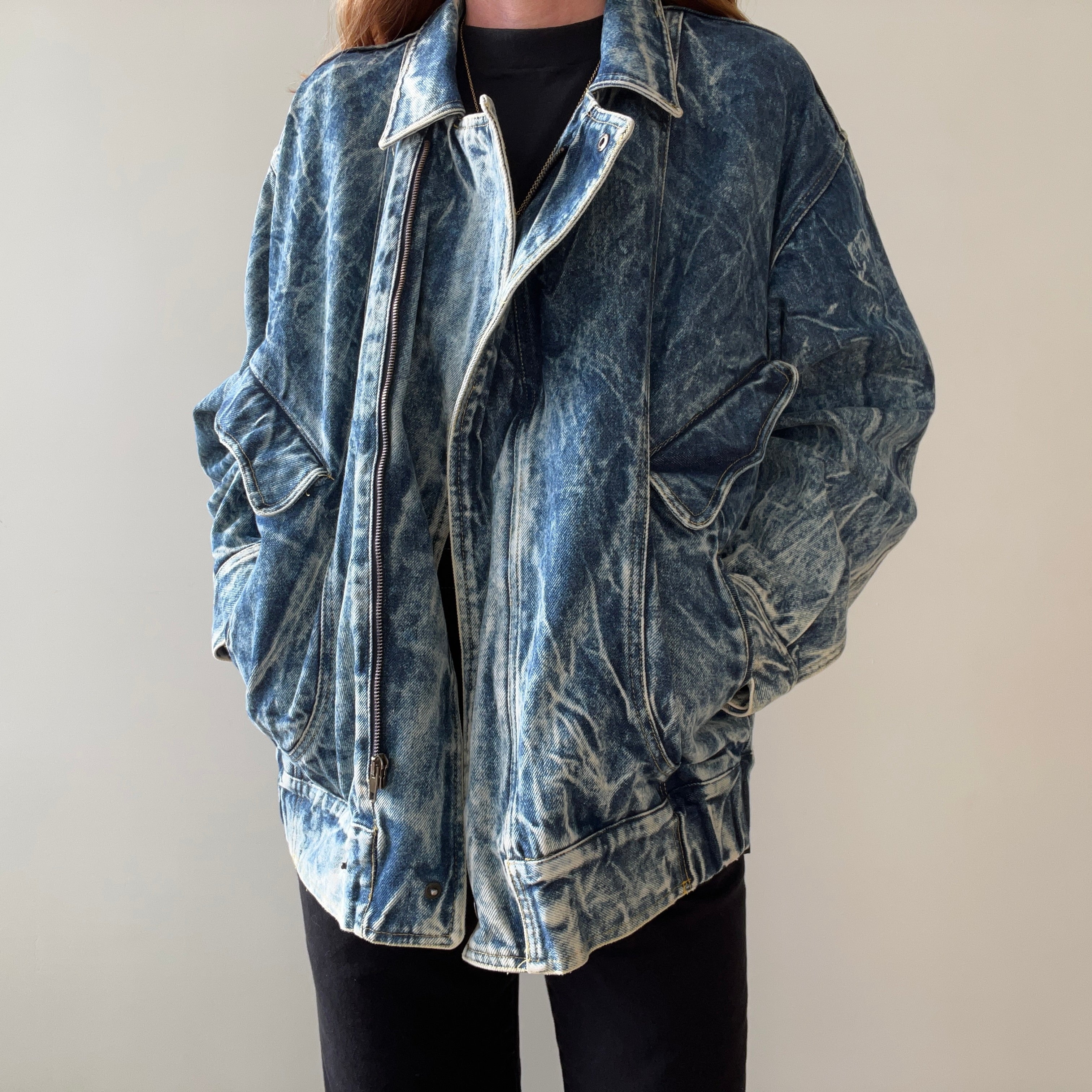 1980s/90s Acid Wash Denim Jacket