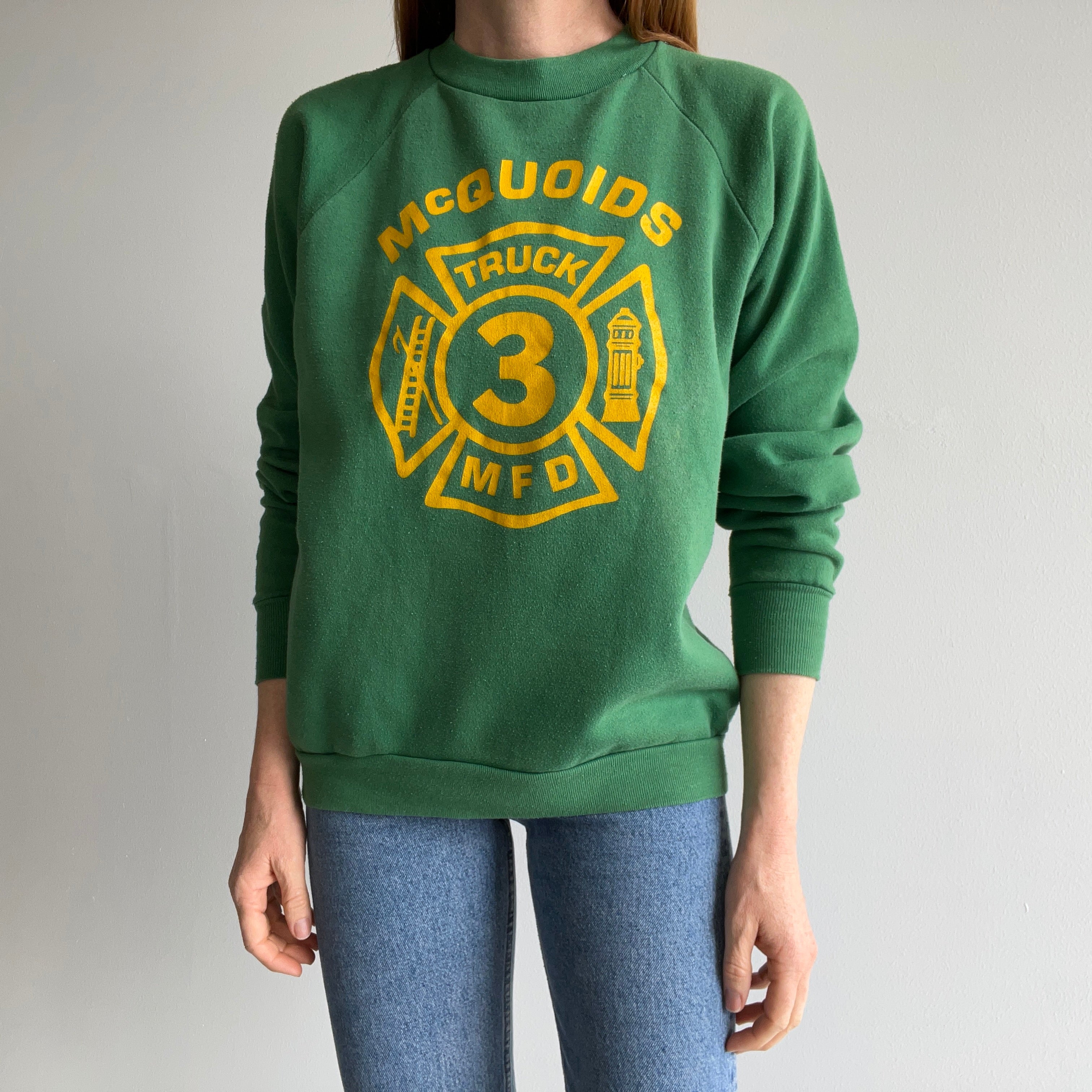 1970s McQuoids Engine and Ladder - Middletown, NY - Sweatshirt